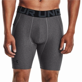 UPF Sun Protection Under Armour HeatGear Mens Short Compression Tights - Grey