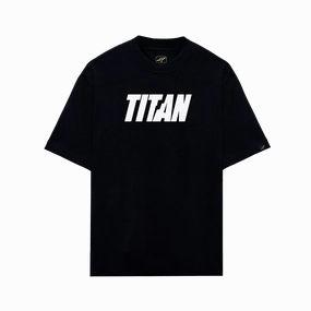 Titan Staples Strike Logo Tee - Black Plain Snug fit