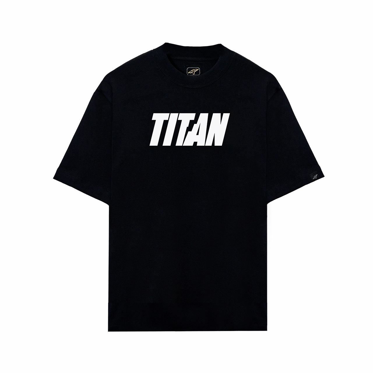 Lace - trimmed Titan Staples Strike Logo Tee - Black
