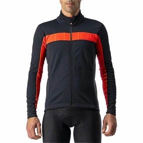 Castelli Mortirolo VI Mens Cycling Jacket - Black elderly people Vegan