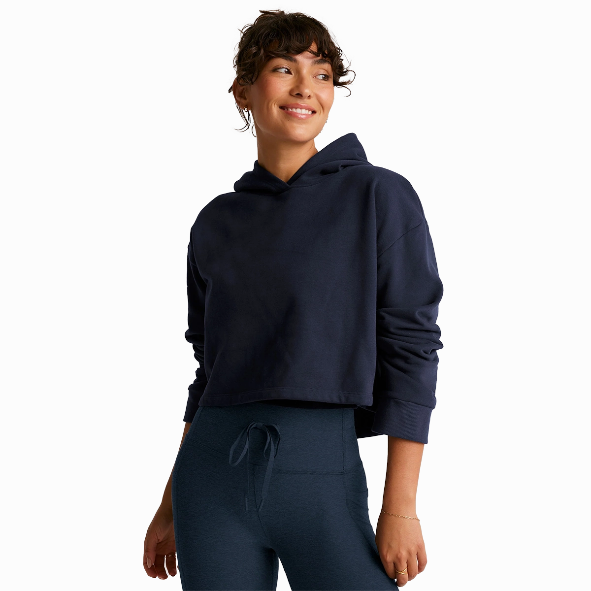 Beyond Yoga Happiness Cropped Hoodie Hypoallergenic fabric Vegan Safe