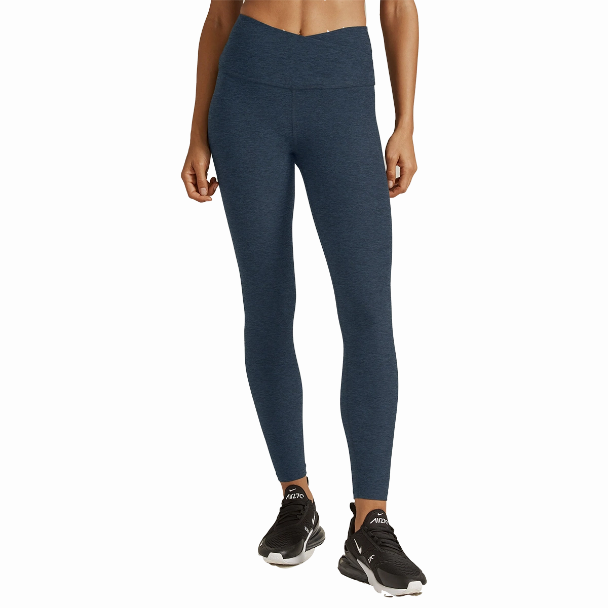 Tear Resistant Weave No Gap Waist Construction Beyond Yoga Spacedye At Your Leisure HW Midi Legging