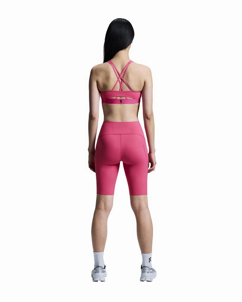 On Women's Movement Tights Short Pink Screen Core