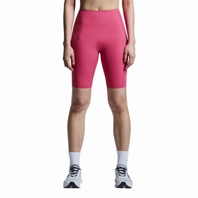 On Women's Movement Tights Short Pink AntiFadeTechnology