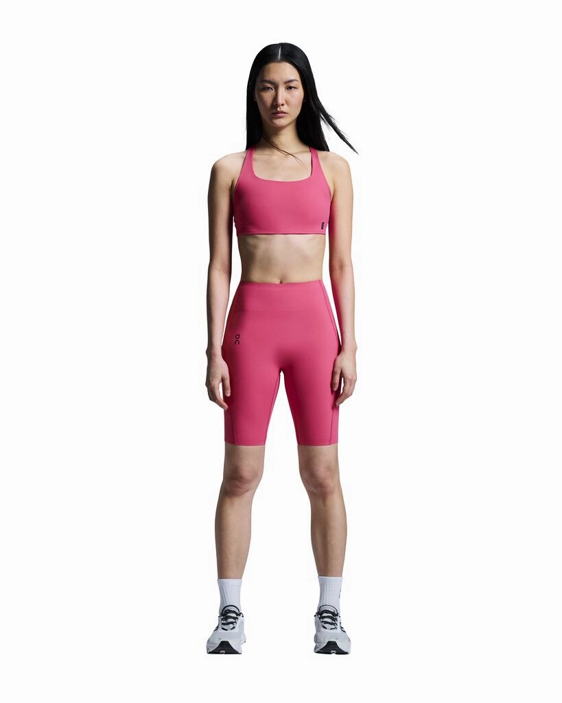 On Women's Movement Tights Short Pink Lift Mode