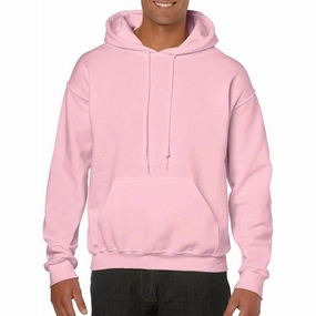 MoistureControl Lining Sheer Glow Blank Threads Classic Mens Hoody - Pink