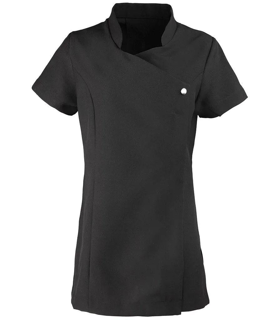Blossom Beauty & Spa Tunic | BLACK Organic Cotton Certification Match Fit