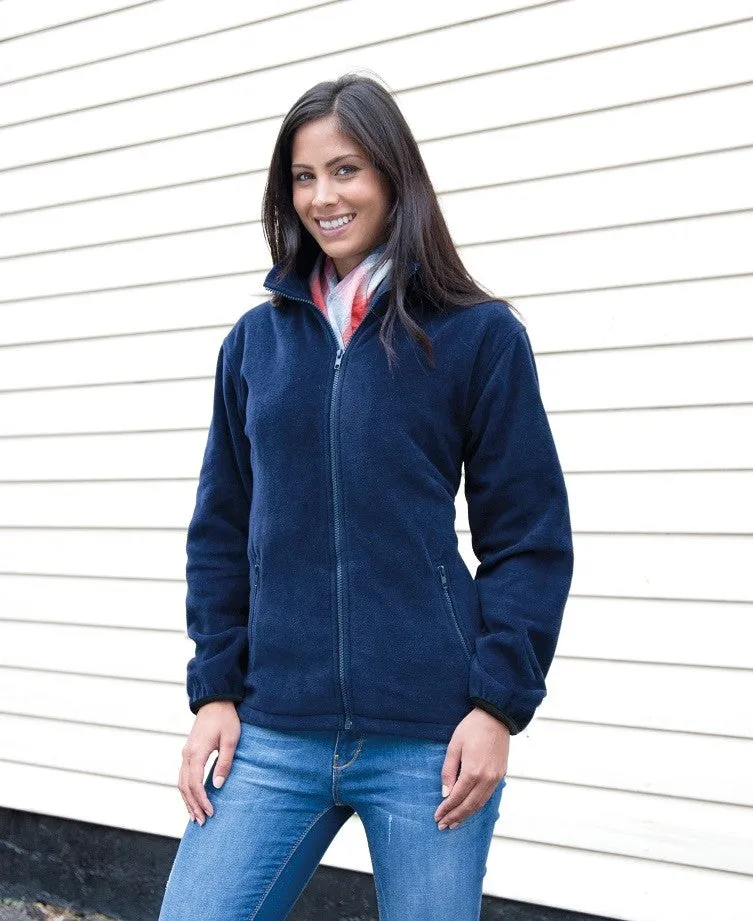Womens Fashion Fit Outdoor Fleece | BLACK Classic Glow Compact Packable Design