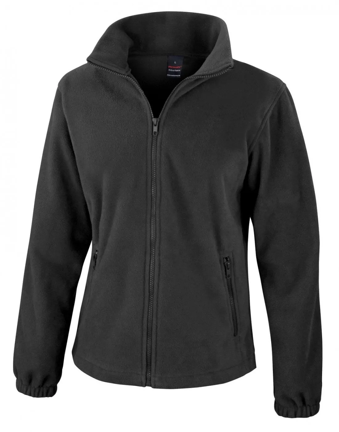 DoubleLayered Structure Womens Fashion Fit Outdoor Fleece | BLACK
