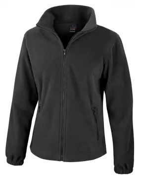 DoubleLayered Structure Womens Fashion Fit Outdoor Fleece | BLACK