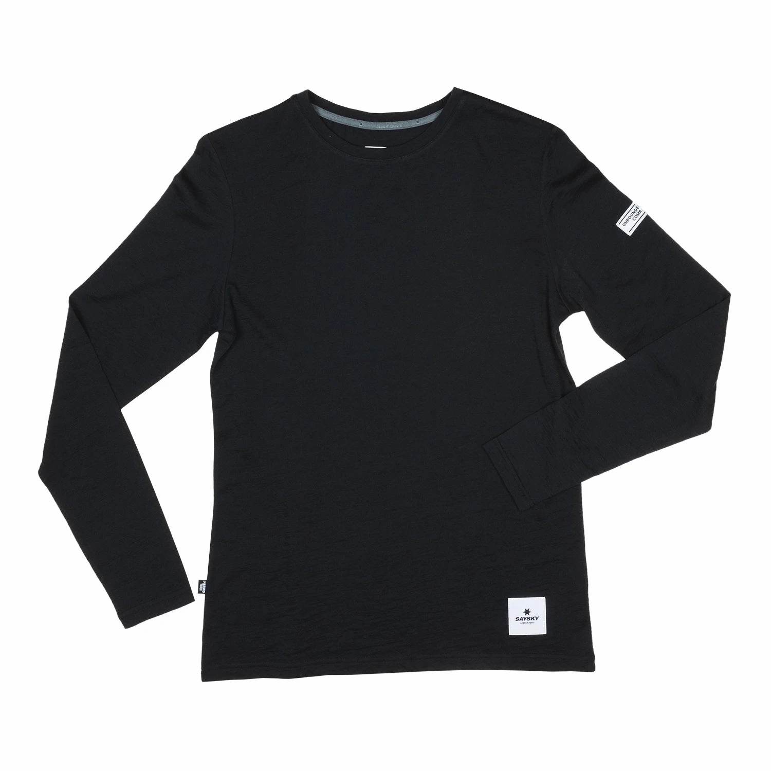 Lightweight Construction ReflectiveTrimDetails SAYSKY Merino Base 165 Top Black