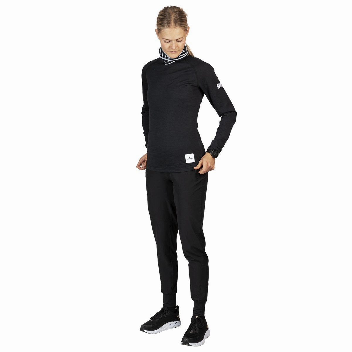 SAYSKY Merino Base 165 Top Black StaticResistantTextile SustainableBlend
