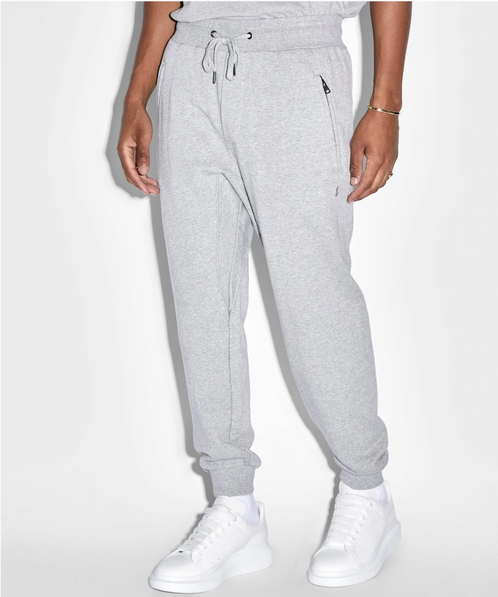 DoubleLayeredEdging ReflectiveDetails Ksubi 4x4 Trak Pants (Grey Marl)