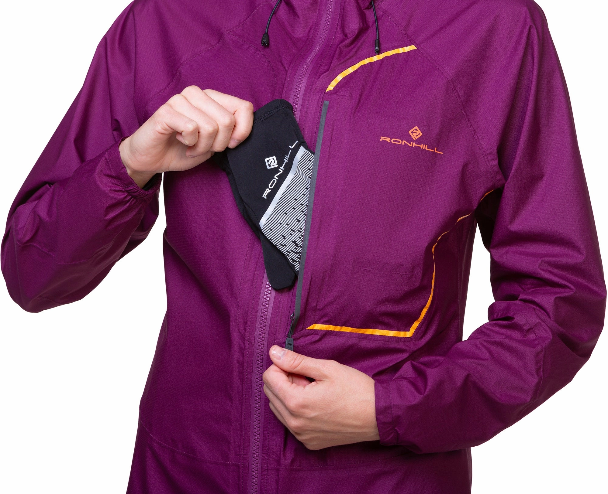 Thrive Ronhill Tech Fortify Waterproof Womens Running Jacket - Purple
