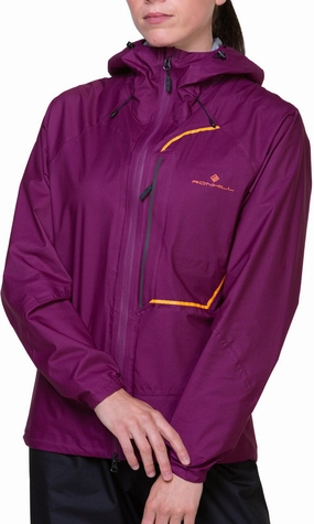 Ronhill Tech Fortify Waterproof Womens Running Jacket - Purple desert