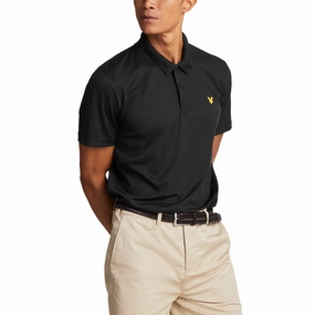 Performance Ready Lyle & Scott Golf Tech Polo Shirt - Jet Black