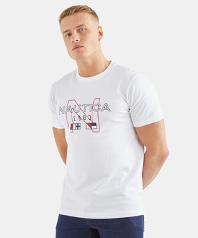 Run Glow AntiPillFinish Nautica Kaden Tee (White)