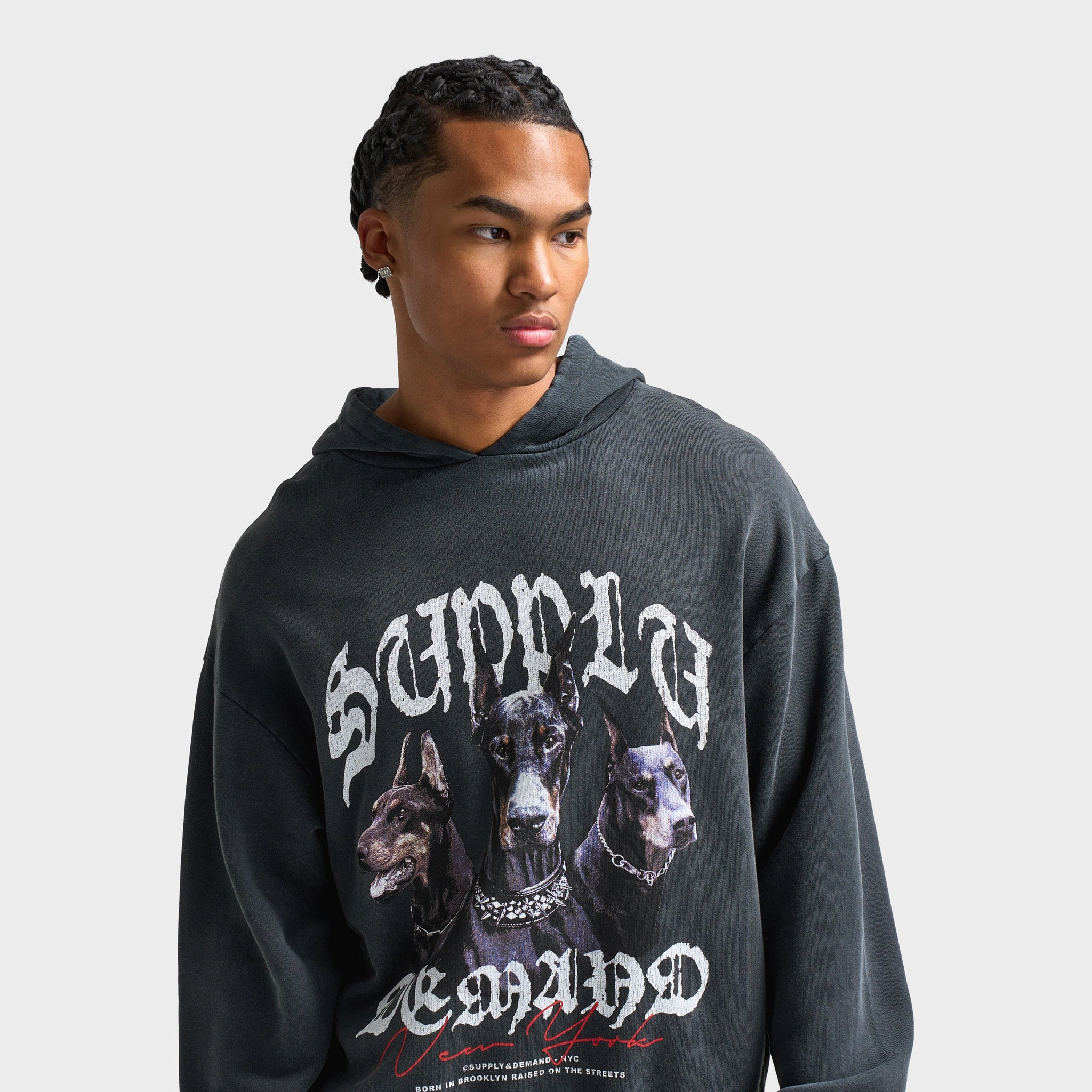 Supply & Demand Brooker Hoodie / Black Soft Fleece Lining ErgonomicFit