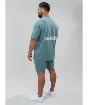 UNDRGROUND Relaxed Fit Tee (Slate Blue) Spirit Glow Wave Core