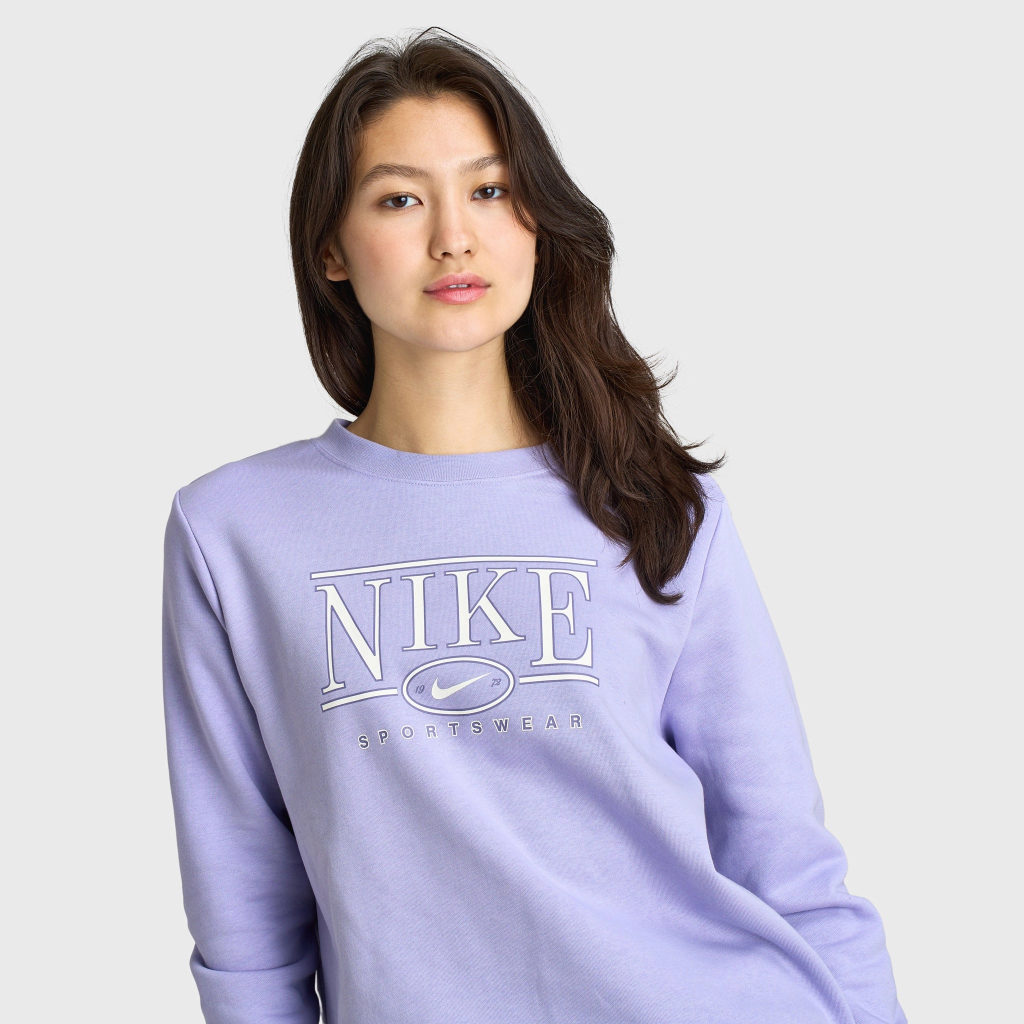 Nike Sportswear Women's Logo Crewneck / Lilac Ice Casual Street Style