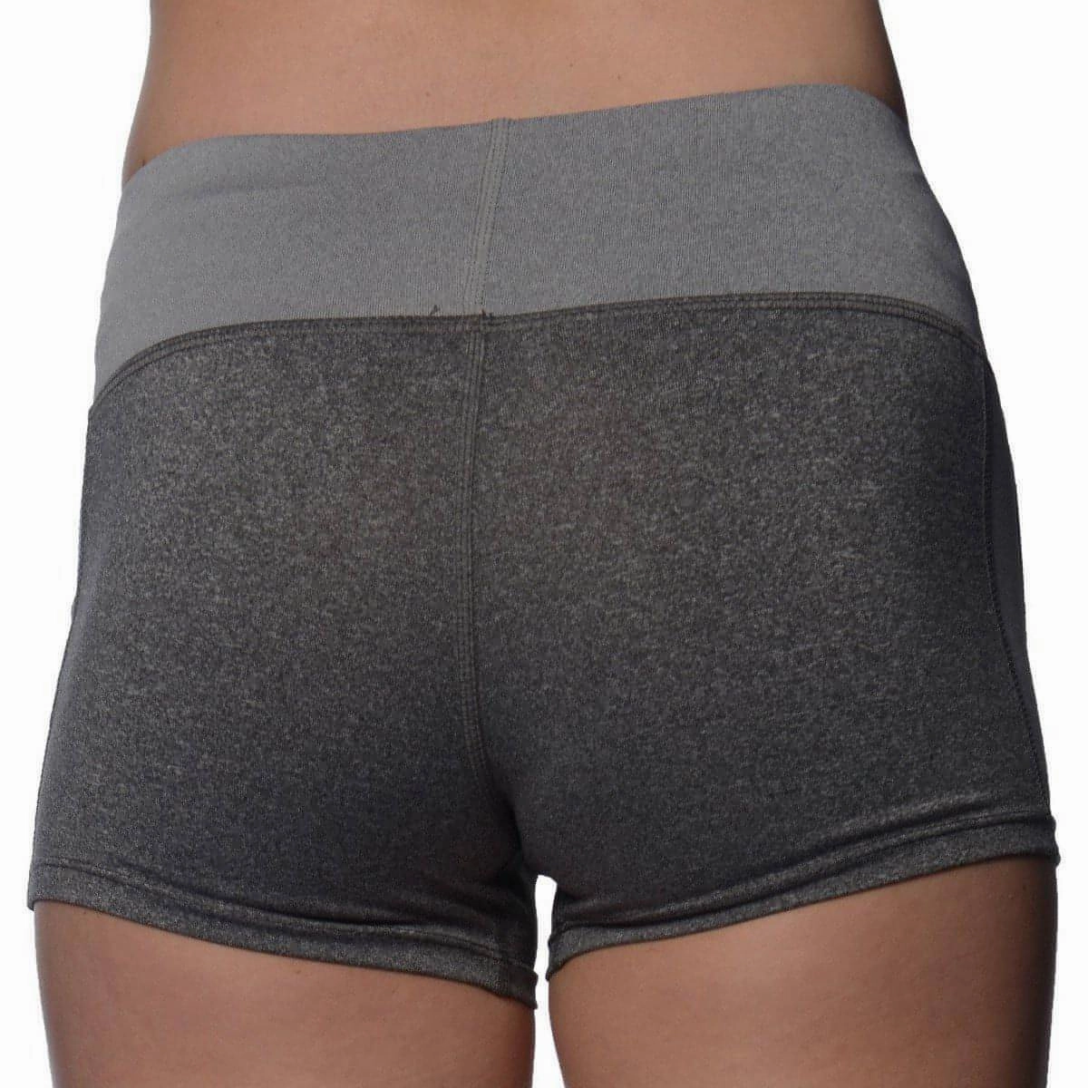 volleyball outfit More Mile Marl Womens Training Shorts - Grey