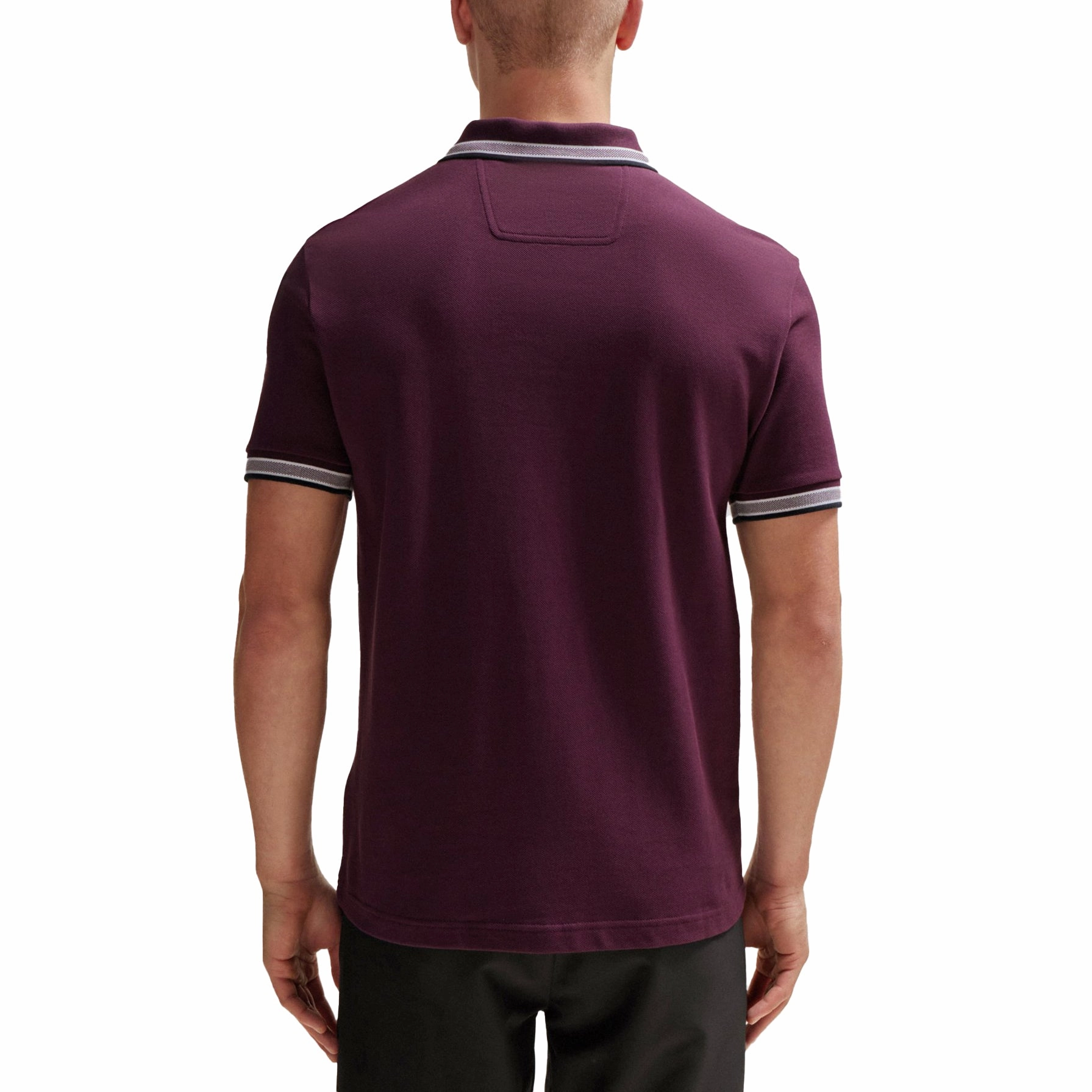 SlimFit Design Boss Paddy Cotton Pique Polo - Dark Red