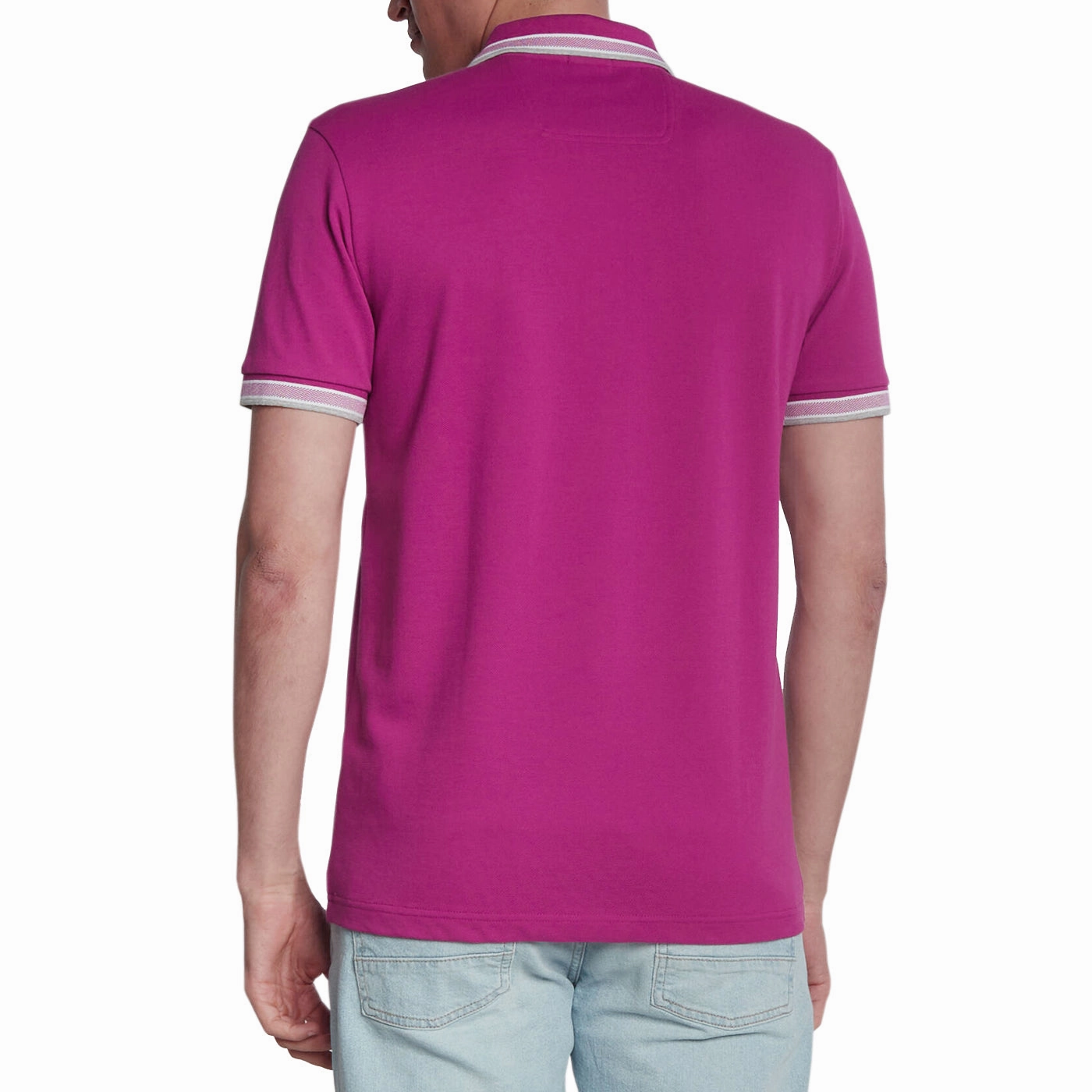 Anti Odor Technology BOSS Paddy Cotton Pique Polo - Open Purple