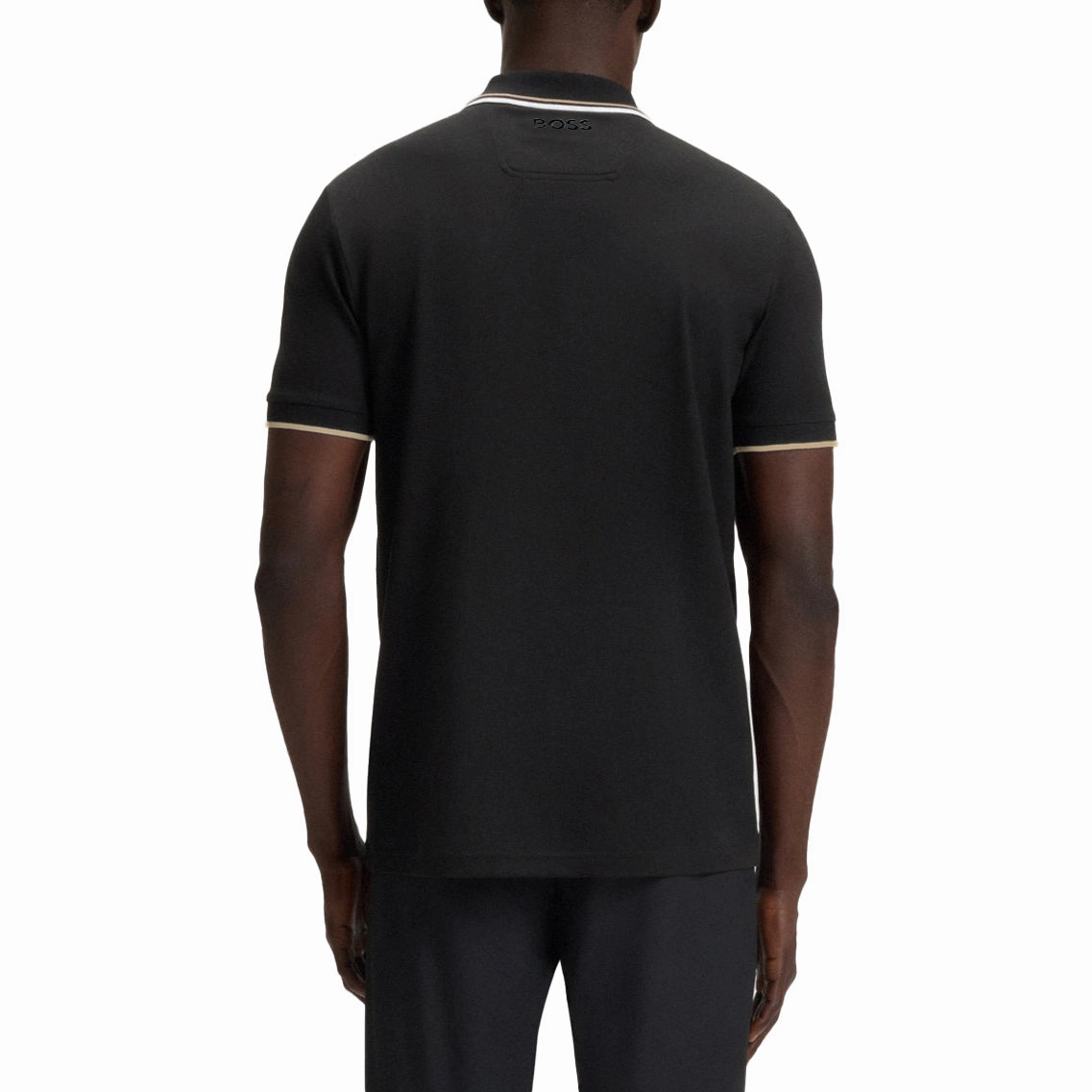 Youthful Appeal Relaxed Collar BOSS Paddy Pro Golf Polo Shirt - Black