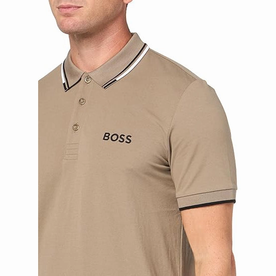 BOSS Paddy Pro Golf Polo Shirt - Light/Pastel Green Club Style Everyday Basic