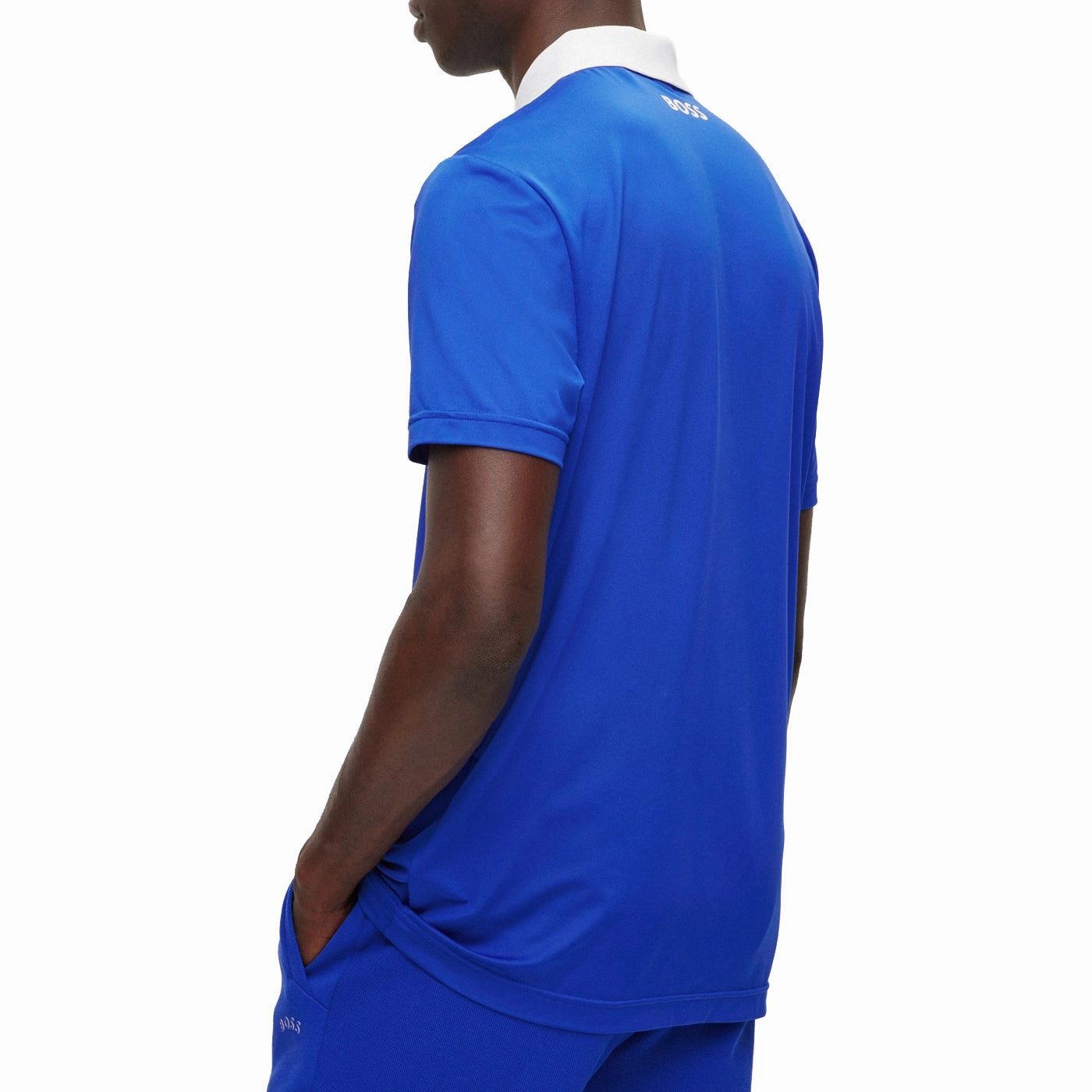 Corporate Event Colorfast Dye Process BOSS Paddytech Polo Golf Shirt - Medium Blue
