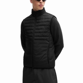 Unisex BOSS Thor Water Repellent Padded Golf Vest - Black