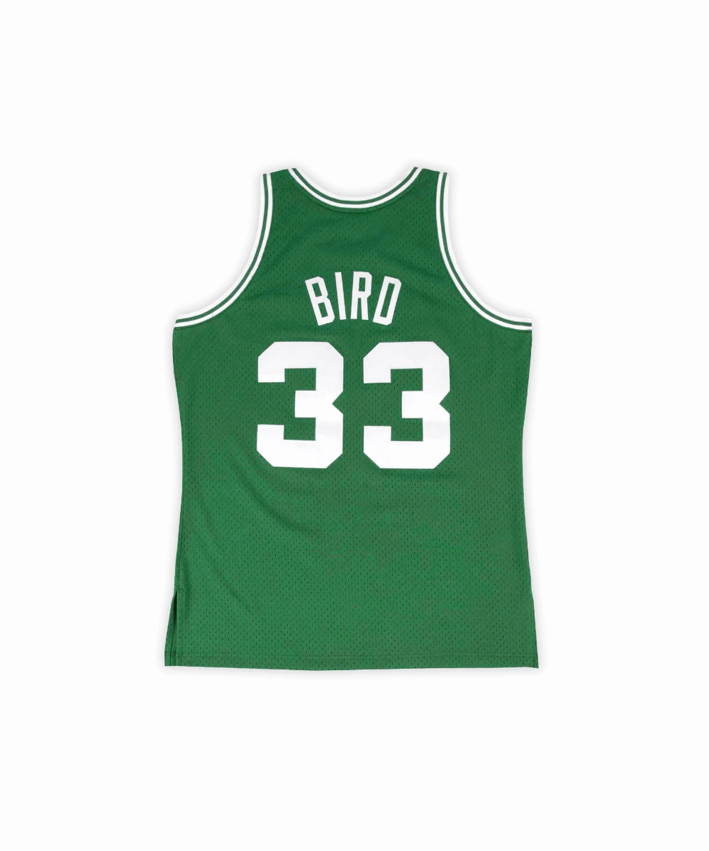 Boston Celtics 1985-86 Larry Bird Swingman Road Jersey Antistatic
