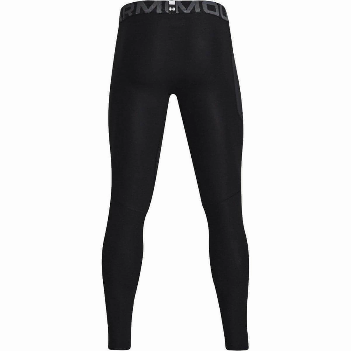 FrictionReduced Lining lubricant Under Armour HeatGear Compression Mens Long Running Tights - Black
