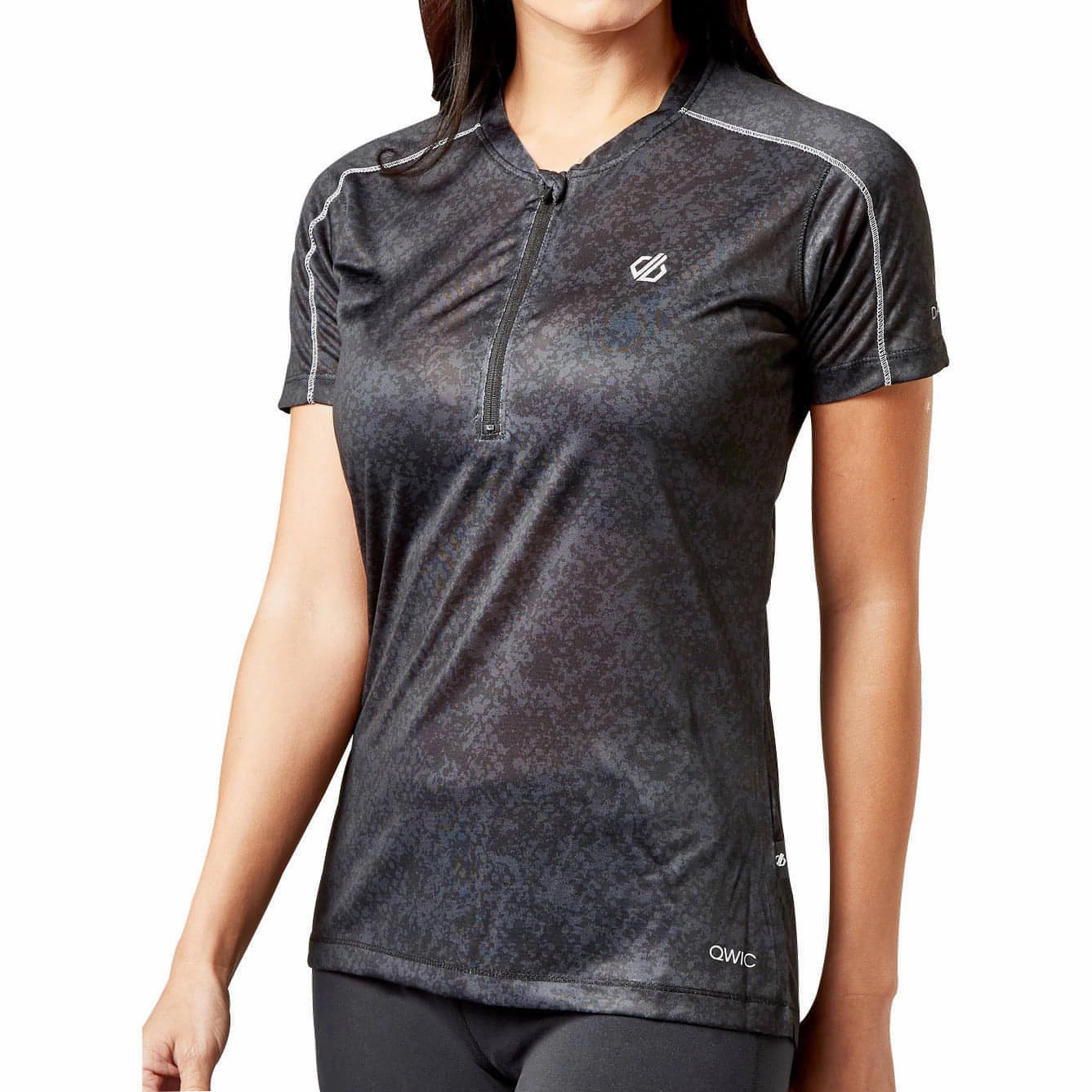 Visual Appeal Dare2B Theory Short Sleeve Womens Cycling Jersey - Black