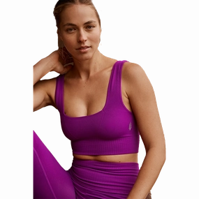 Hook-and-eye closure seams Free People Square Neck Good Karma Bra