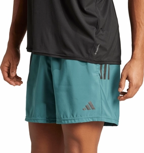 adidas Own The Run 5 Inch Mens Running Shorts - Green outdoor concert style