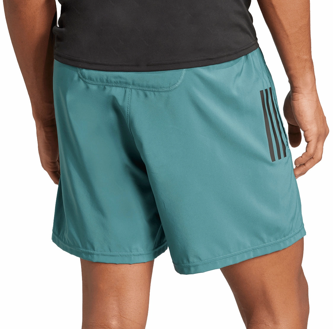 romper Stretchy Waist adidas Own The Run 5 Inch Mens Running Shorts - Green