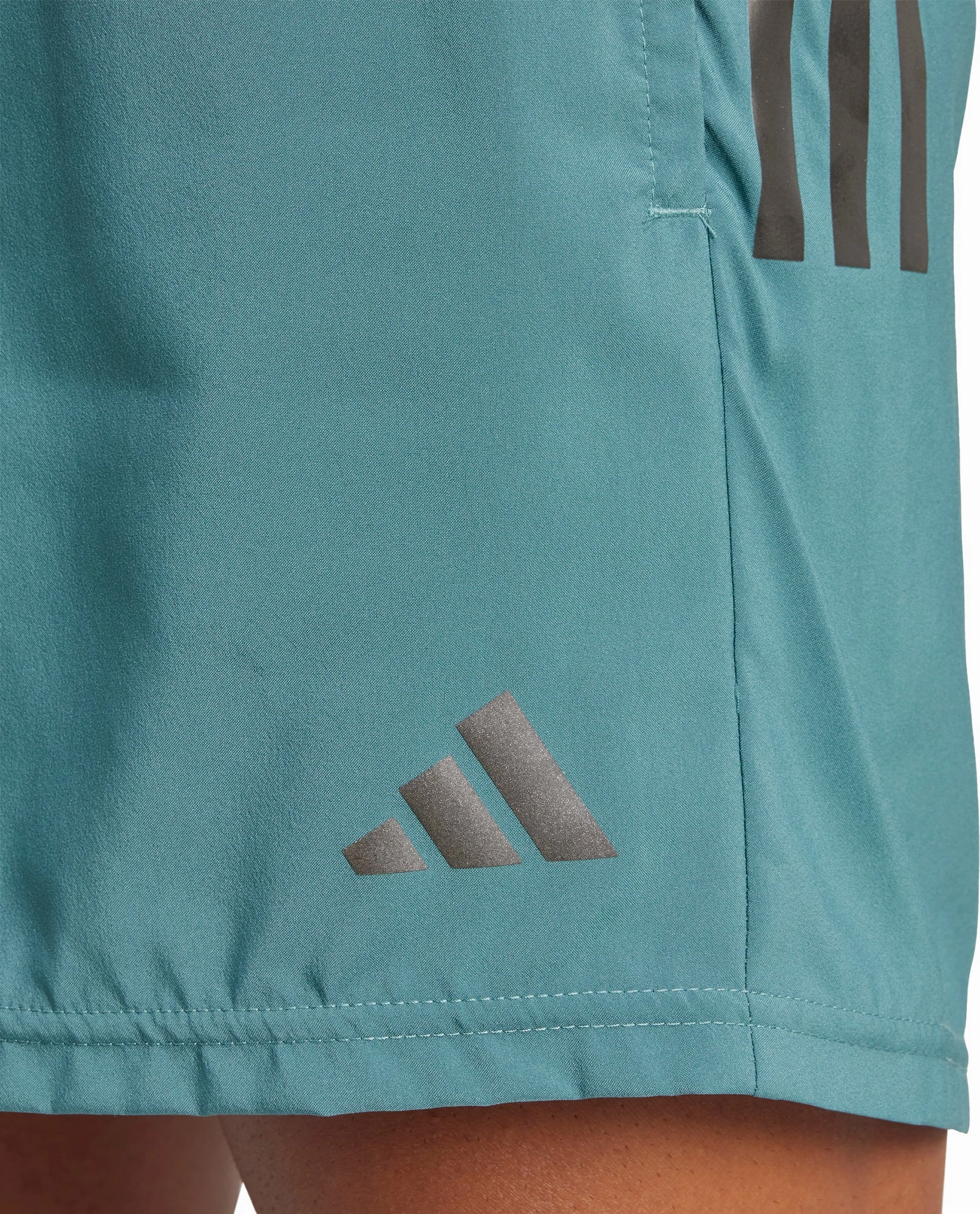adidas Own The Run 5 Inch Mens Running Shorts - Green Eco Friendly Dye Process