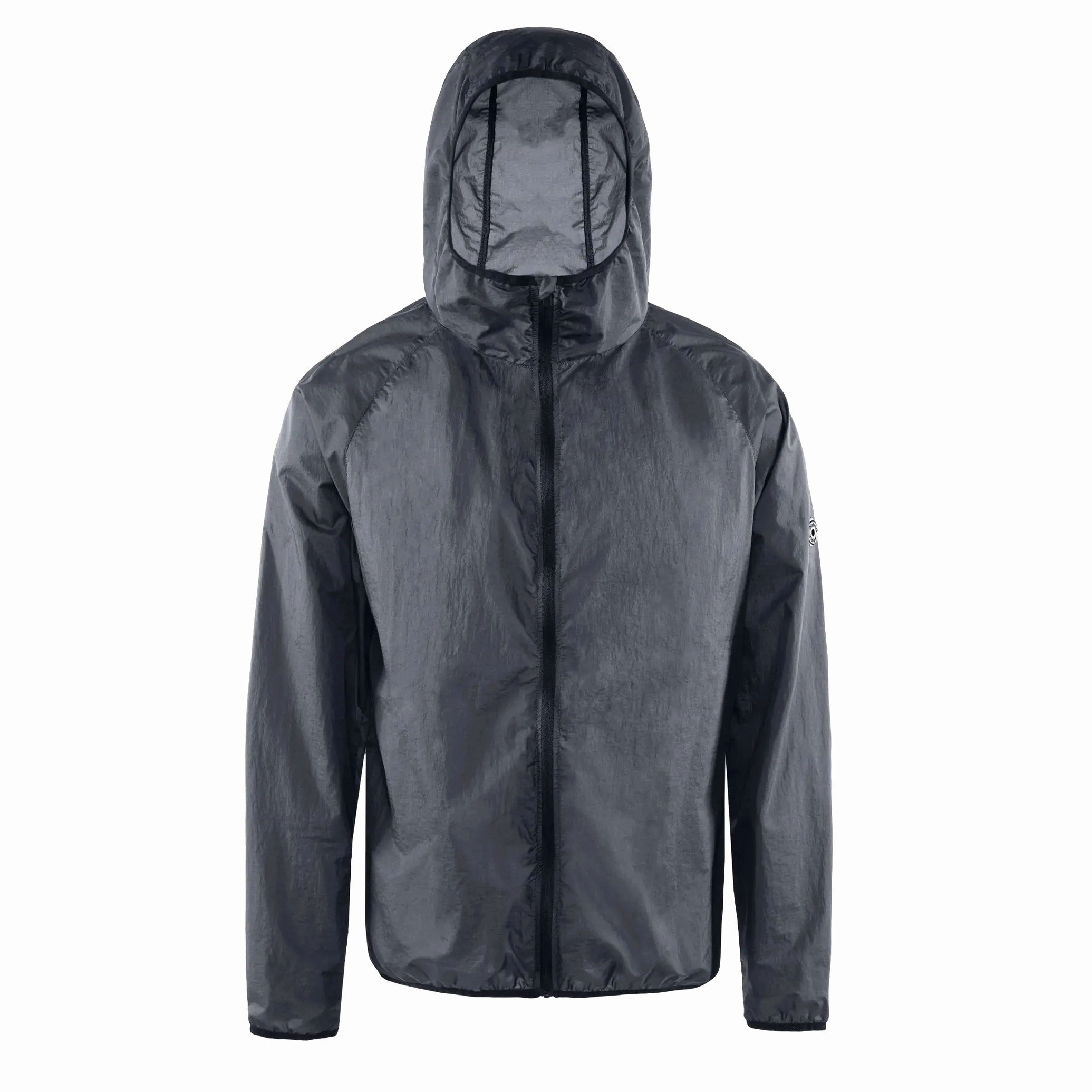 Men's Ultralight DWR Wind Jacket Charcoal Stretch Ease EcoFriendlyProduction