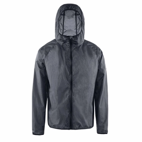 Men's Ultralight DWR Wind Jacket Charcoal Stretch Ease EcoFriendlyProduction