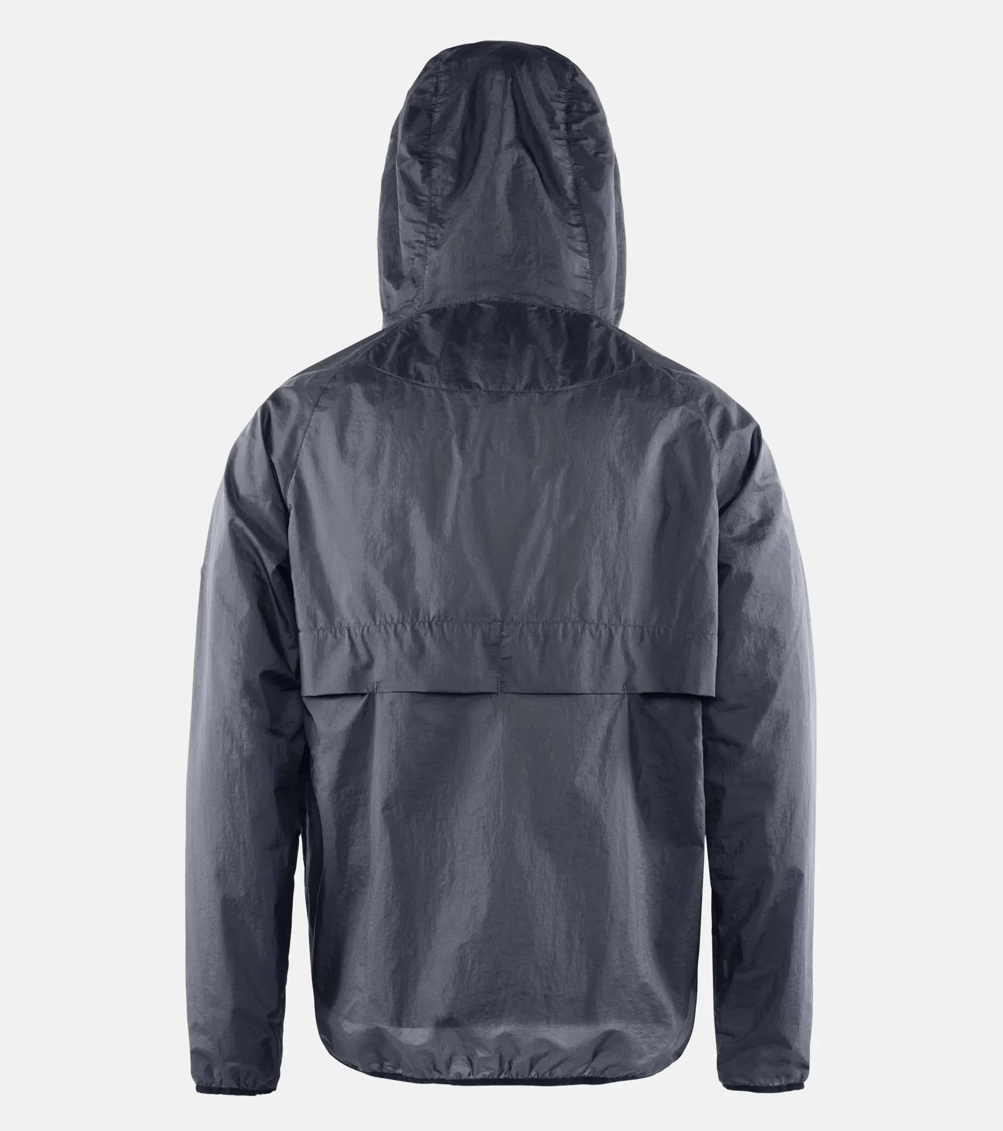 Men's Ultralight DWR Wind Jacket Charcoal Carnival Look Adjustable Hem