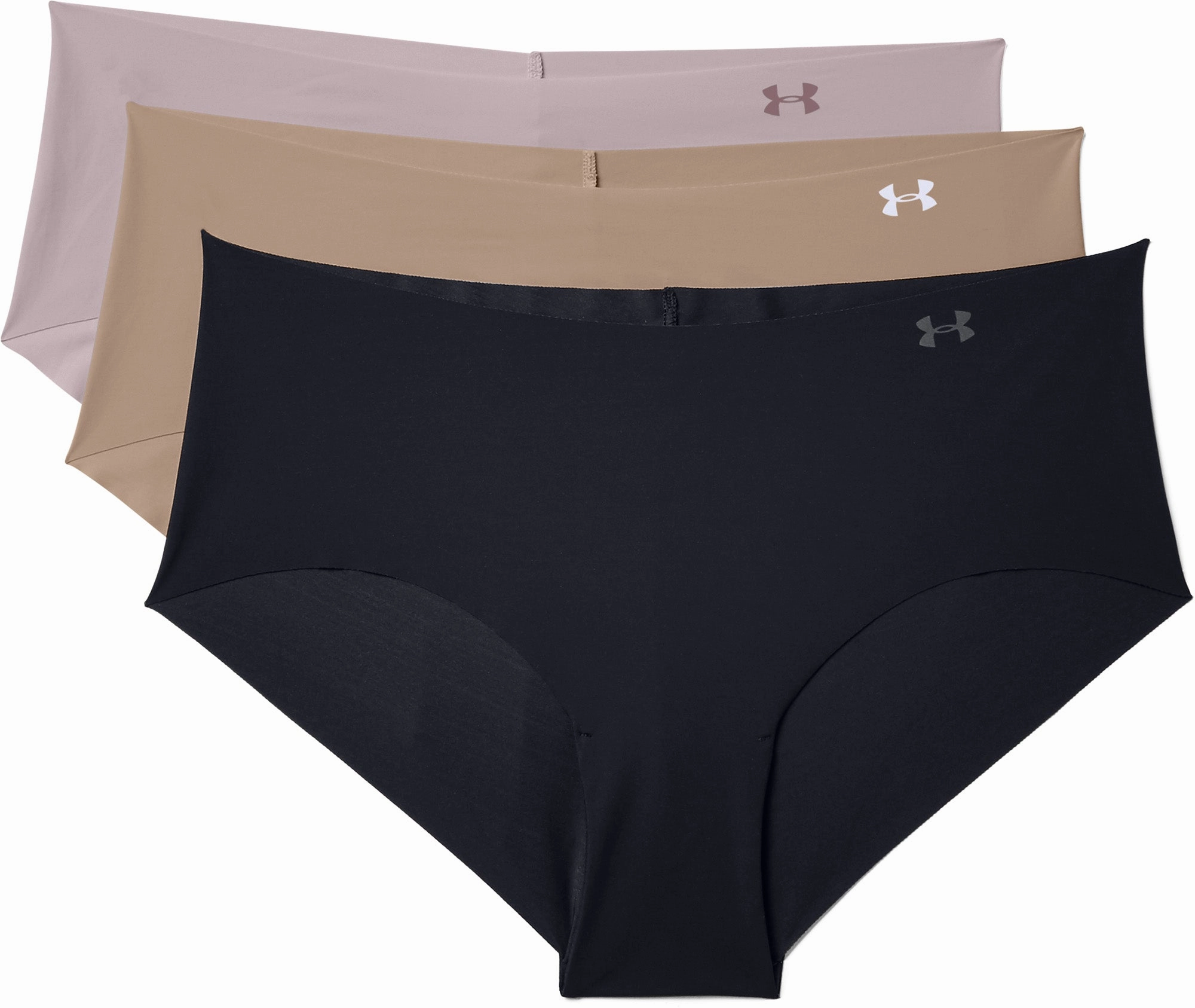 Under Armour Pure Stretch (3 Pack) Womens Hipster Brief - Multi Animal-free TwoLayerFabric