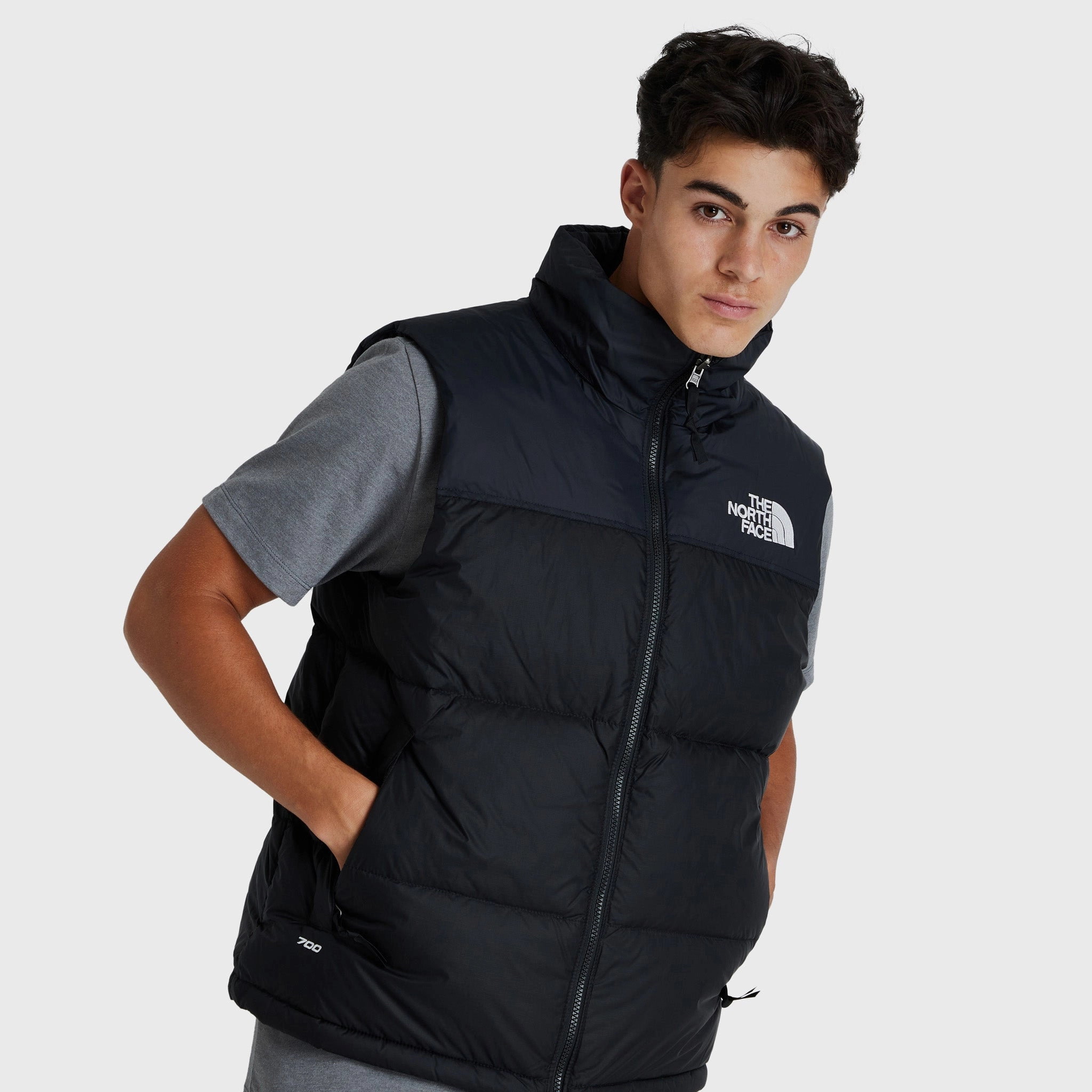 Lightweight insulation hypoallergenic material The North Face 1996 Retro Nuptse Vest / Recycled TNF Black