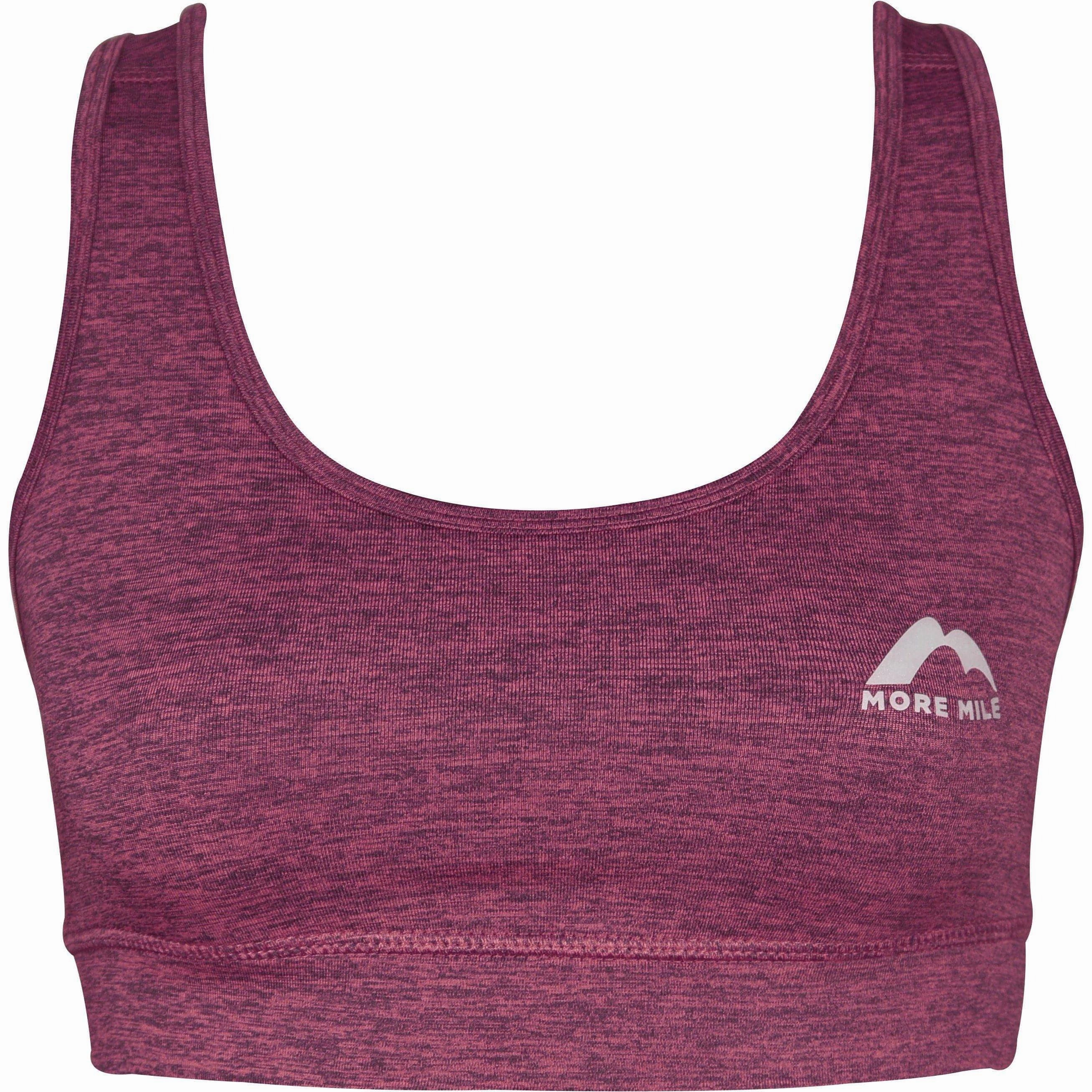 Zipper Closure More Mile Train To Run Womens Running Crop Top - Purple