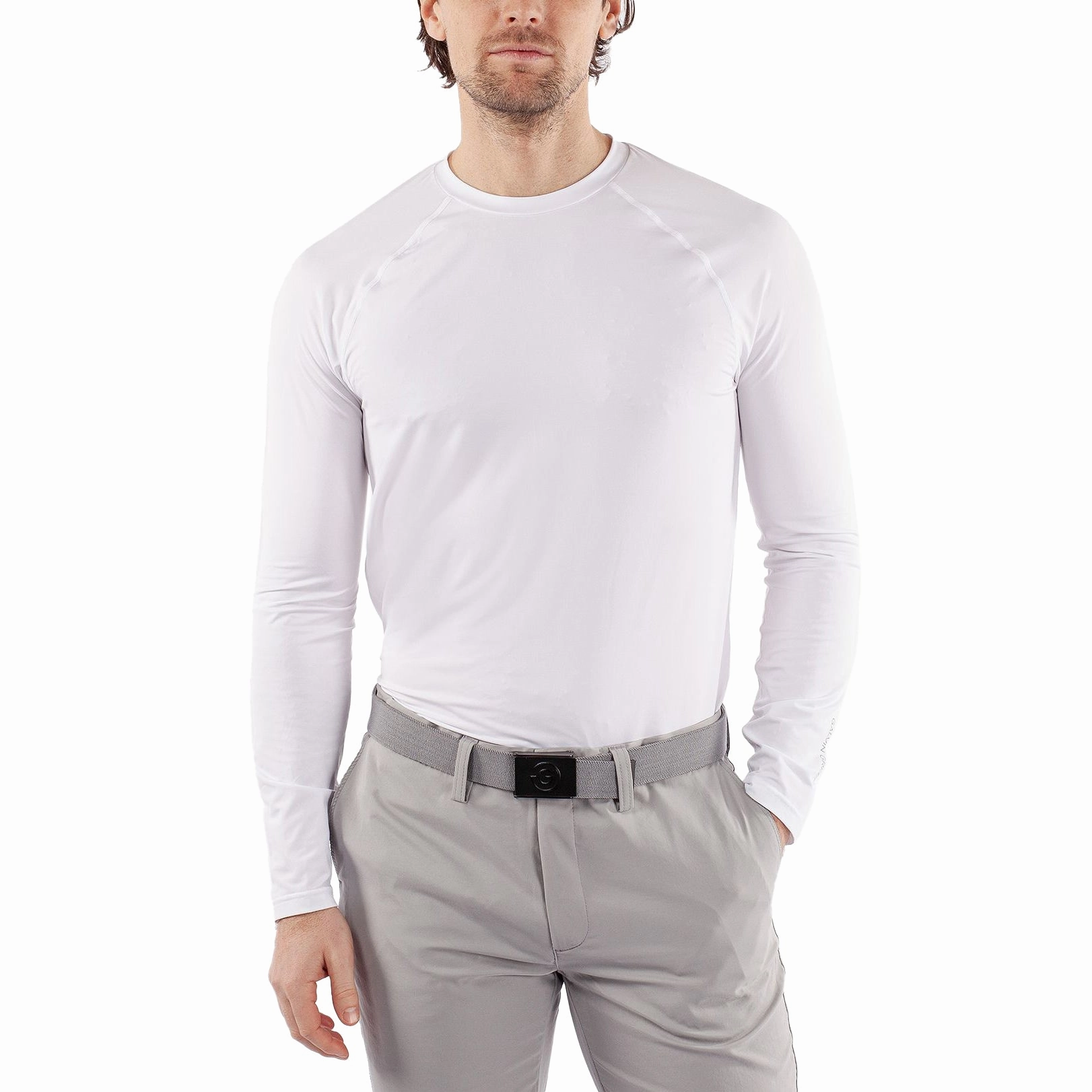 Galvin Green Elias UV Golf Shirt - White Interlock Cotton Streetwear Edge