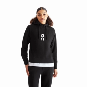 Compact Packable Design AntiBacterialTreatment On Women's Club Hoodie Black