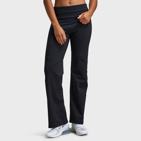 Nike One Women's Dri-FIT High Waisted Fold-Over Pants / Black Hobby