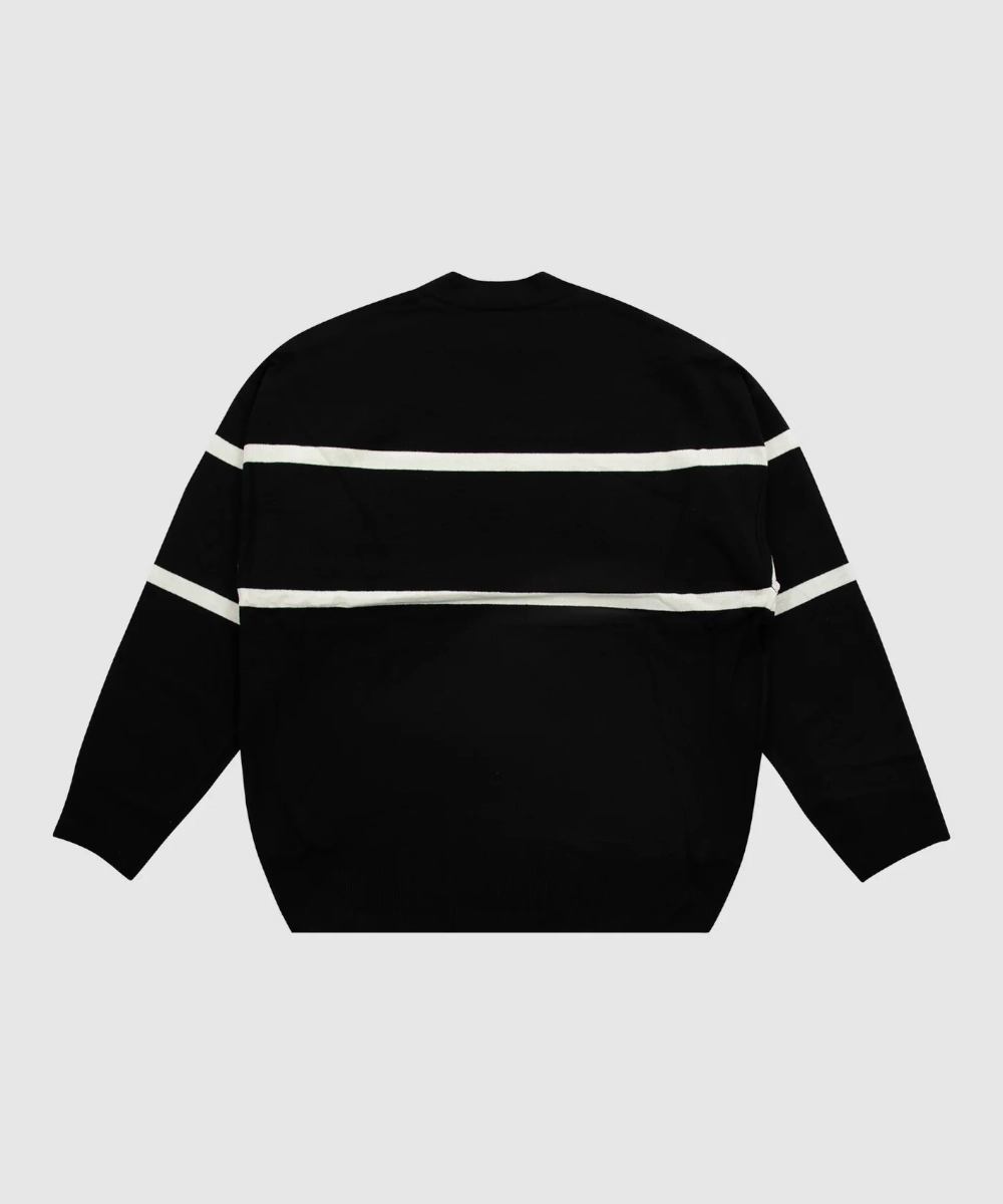 WNDRR Radar Crew Knit (Black) Wide Glow hypoallergenic material