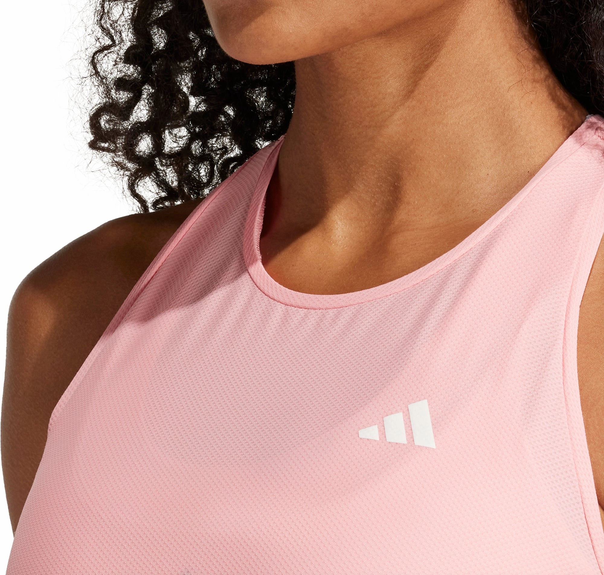 adidas Own The Run Womens Running Vest Tank Top - Pink style idea fashionable clothing