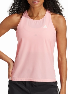 adidas Own The Run Womens Running Vest Tank Top - Pink Non Irritating Lining rare wear